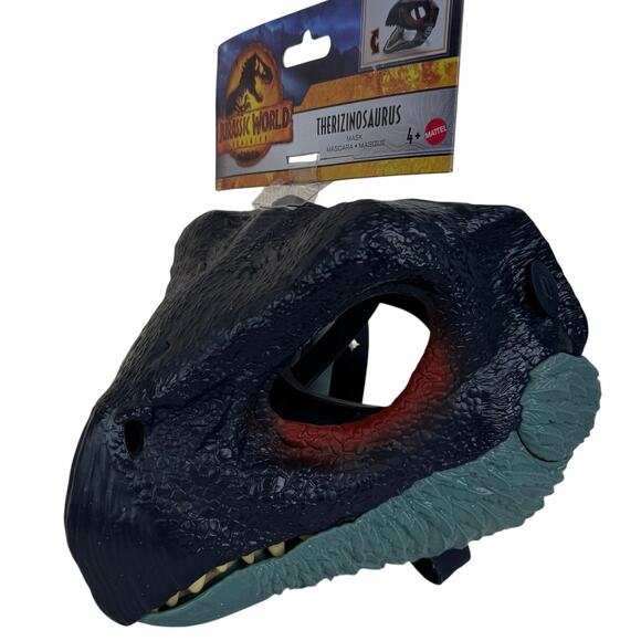 2022 Jurassic World Dominion Therizinosaurus Mask w/Moveable Jaw Mattel - Picture 1 of 8